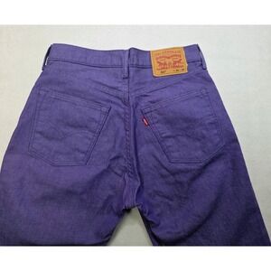 Levis 501 Jeans Mens Size 29x32 Purple LIMITED USE Denim Straight Leg Button Fly